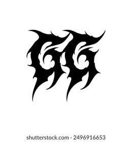 Break Gothic abc font art ilustración de icono negro Vector vintage alfabeto diseño de logotipo