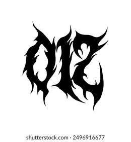 Break Gothic abc Schriftart schwarz Symbol Illustration Vektor Vintage Alphabet Logo Design