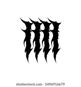 Break Gothic abc Schriftart schwarz Symbol Illustration Vektor Vintage Alphabet Logo Design
