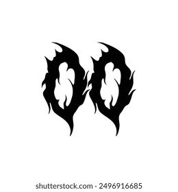 Break Gothic abc font art ilustración de icono negro Vector vintage alfabeto diseño de logotipo