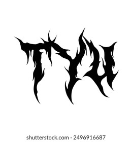 Break Gothic abc font art black icon illustration vector vintage alphabet logo design