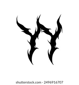 Break Gothic abc Schriftart schwarz Symbol Illustration Vektor Vintage Alphabet Logo Design