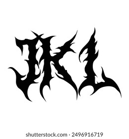 Break Gothic abc Schriftart schwarz Symbol Illustration Vektor Vintage Alphabet Logo Design