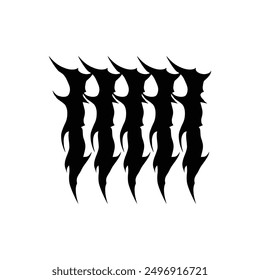 Break Gothic abc font art black icon illustration vector vintage alphabet logo design