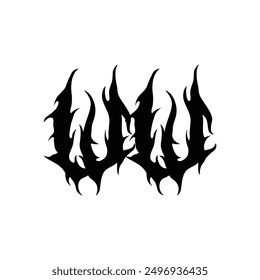 Break Gothic abstract art black line art element icon vector logo design design