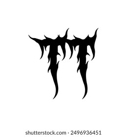 Break Gothic abstract art black line art element icon vector logo design design