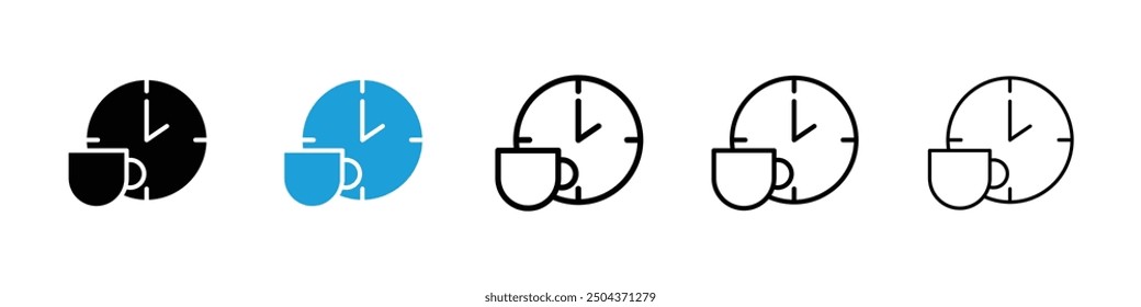 Break icon (2) in black and blue colors