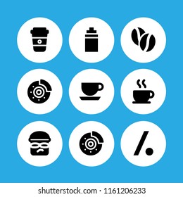 break icon. 9 break set with news, coffee and burglar vector icons for web and mobile app