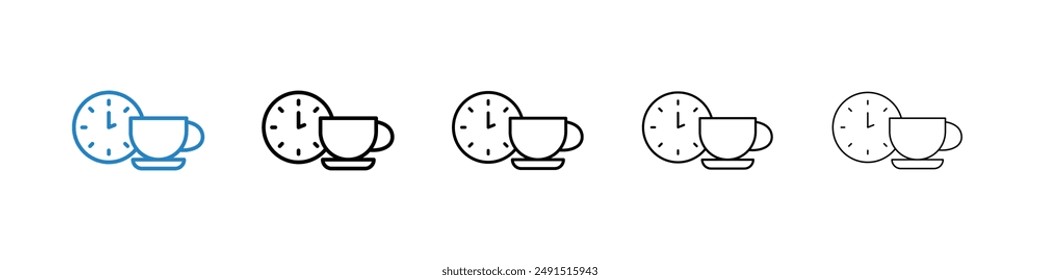 Break icon in black and blue
