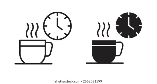 Break icon Black and White Vector Graphic