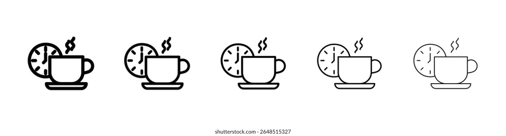 Break Icon gefüllte flache Schild Konzept für Web-Design.