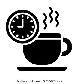 Break Icon Glyph Style Vector Illustration