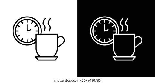 Break icon line for web, mobile and infographics.