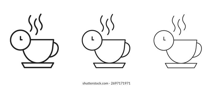 Ícone de quebra sinal de estilo linear para conceito móvel e web design.