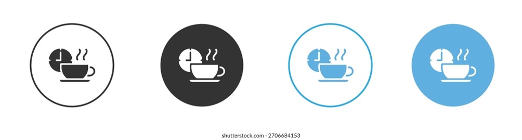 Break icon Logo Template Design set