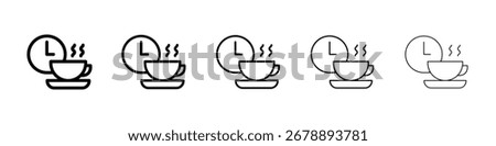 Break icon for mobile concept and web design.