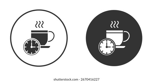 Break icon in modern minimalistic flat versions