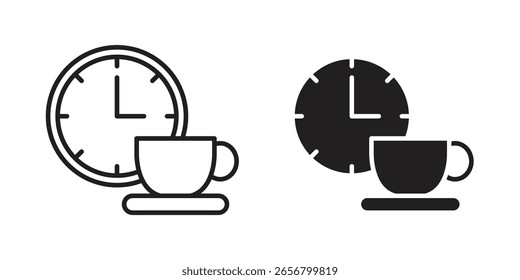 Icono de ruptura, signo de Vector de contorno, pictograma de estilo lineal y sólido aislado en blanco.