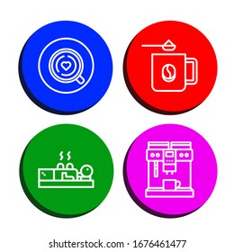 break icon set. Collection of Coffee, Coffee mug, Cupping, Coffee maker icons
