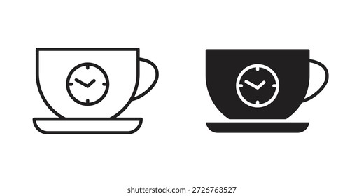 Ícone de quebra definido. pacote de elementos da Web de logotipo mínimo.