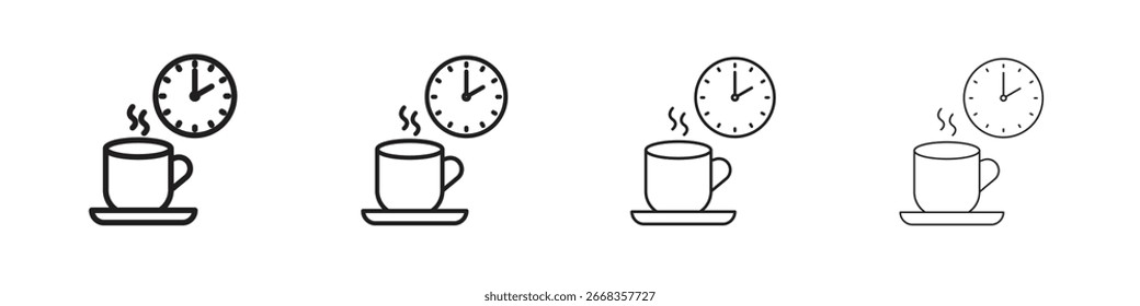 Break icon symbols collection. Vector EPS 10