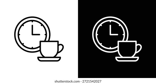 Break-Symbol in trendigen Strich dünnen linearen Stil.