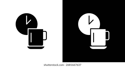 Bruch-Symbol Vektor Silhouette für Grafik und Web-Design-Kollektion
