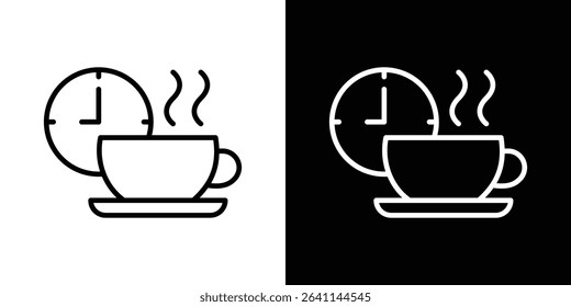 Break icon vector simple element illustration editable