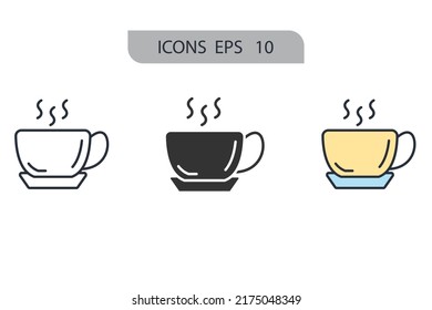 break icons  symbol vector elements for infographic web