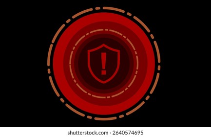 Break internet digital security alert or hacking technology concept for business background presentation
