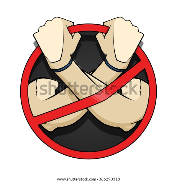 Break Laws Color Illustration Comics Style Stock Vector Royalty Free