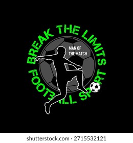 quebrar os limites citações motivacionais t shirt design gráfico vetor
