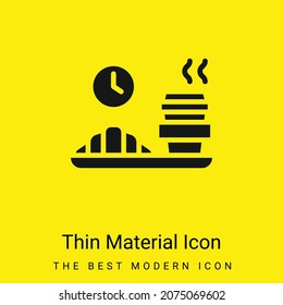 Break minimal bright yellow material icon