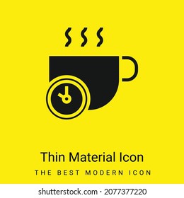 Break minimal bright yellow material icon