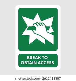 break to obtain access vector sign