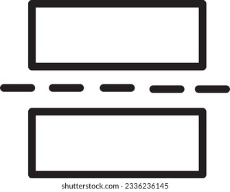 Break Page Text Outline Icon