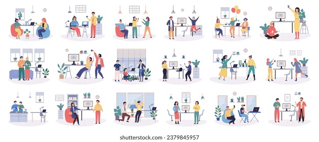 Break room vector illustration. Rest in calm and peaceful room to rejuvenate your mind and body Enjoy break in comfortable and restful setting Take moment quiet and enjoy peacefulness break room