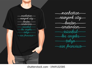 Break rules typography t-shirt design