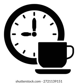 Tiempo de descanso o icono de tiempo de café