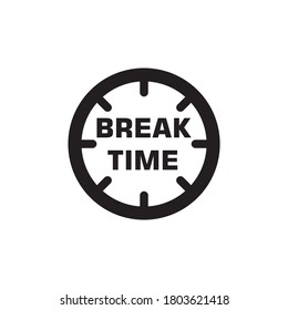 break time icon, Business icon vector