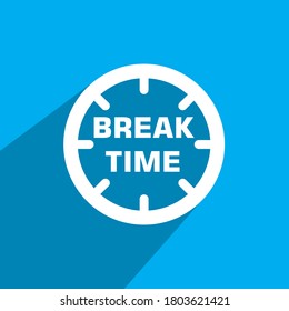 break time icon, Business icon vector