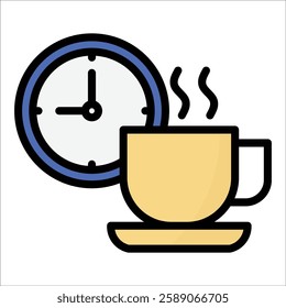 Break Time Icon Element For Design