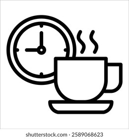 Break Time Icon Element For Design