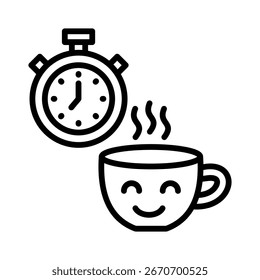 Elemento de icono de tiempo de interrupción para el diseño