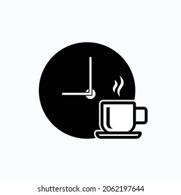 Break Time Icon. Rest, Refreshing Symbol  - Vector. 