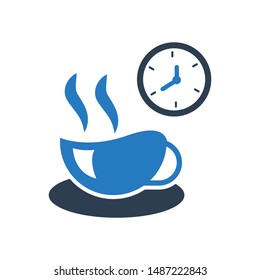 Break Time Icon, vector template