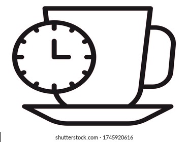 Break Time icon vector for web and app