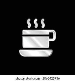 Break Time silver plated metallic icon