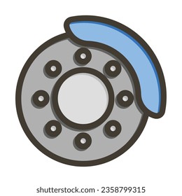 Break Vector Thick Line Filled Colors Icon For Personal And Commercial Use.
