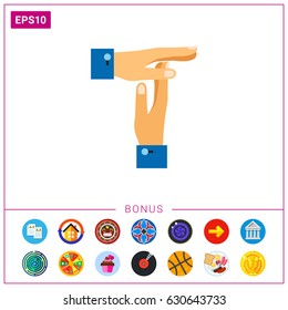 Break from work gesture vector icon